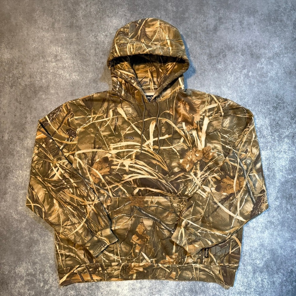 Guide Series Mens 2XL Advantage MAX-4 HD Camo Pullover Hoodie Sweatshirt Brown